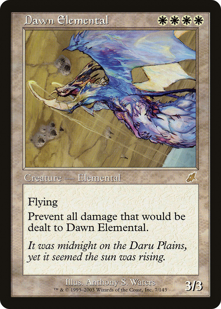 Dawn Elemental (SCG-007) [Scourge] Foil