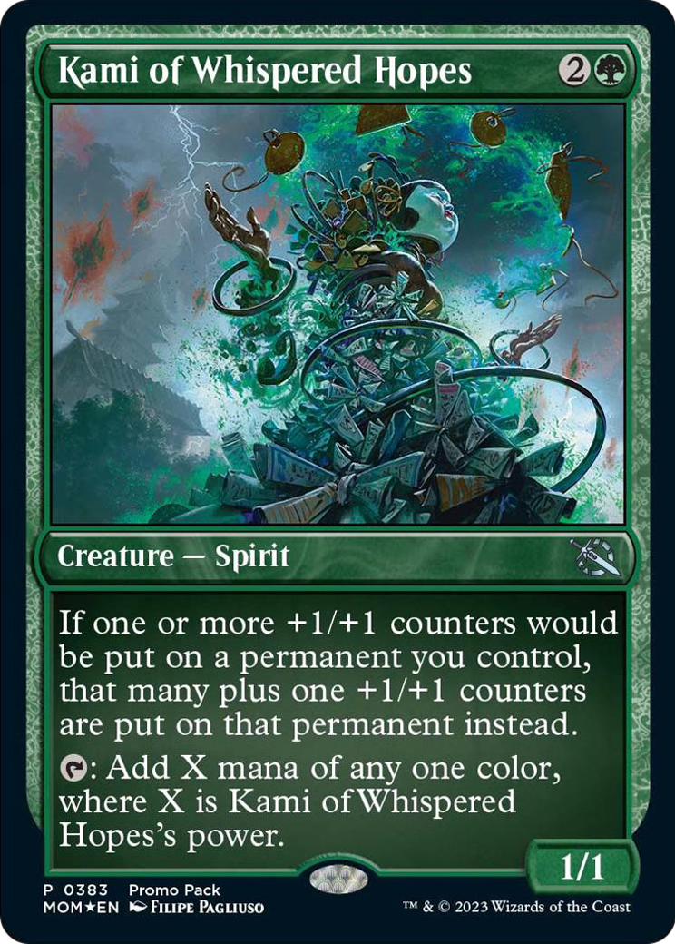Kami of Whispered Hopes (PPMOM-383) [Promo Pack: March of the Machine] Foil