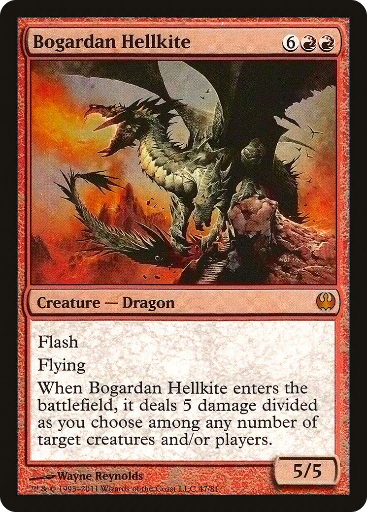 Bogardan Hellkite (DDG-047) [Duel Decks: Knights vs. Dragons] Foil