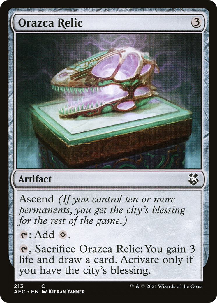 Orazca Relic (AFC-213) [Forgotten Realms Commander]