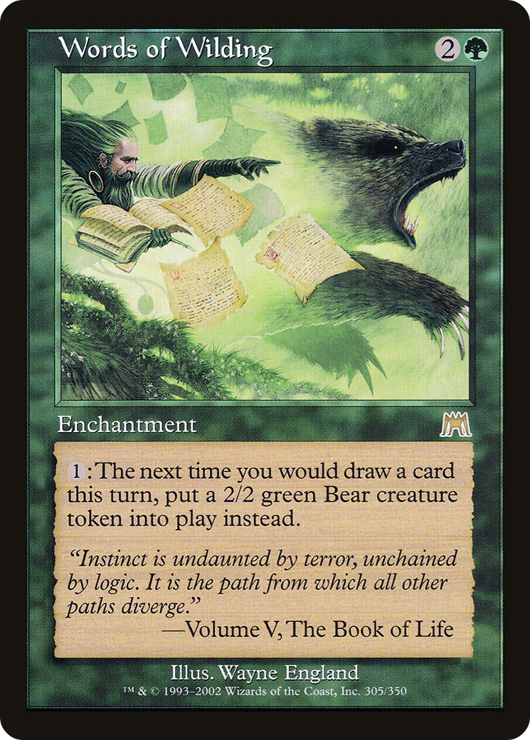 Words of Wilding (ONS-305) [Onslaught] Foil