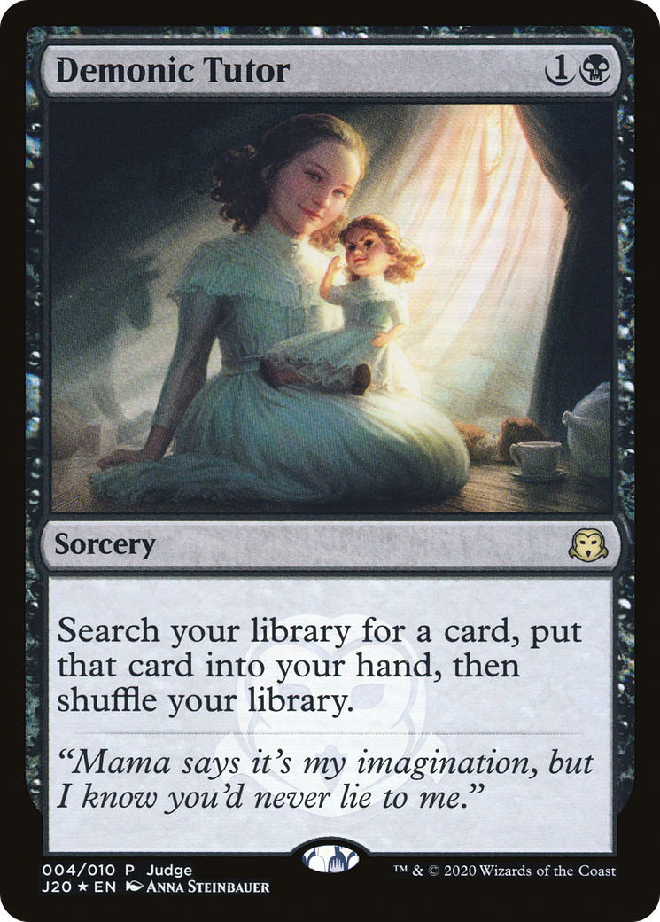 Demonic Tutor (J20) (JDG-004) [Judge Gift Cards 2020] Foil