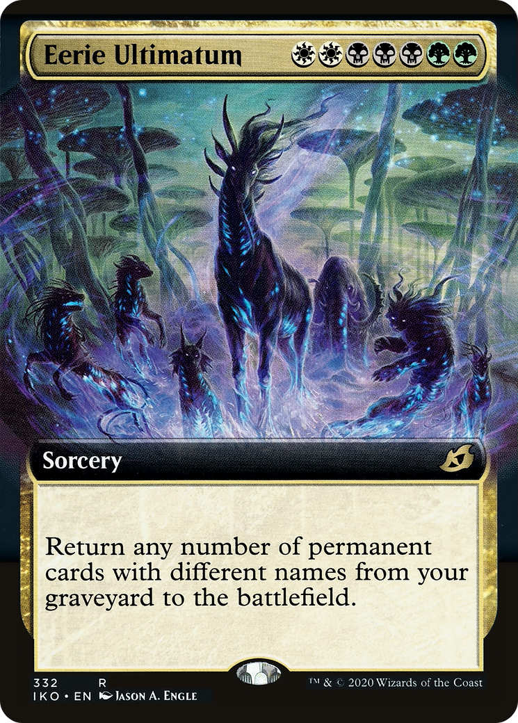 Eerie Ultimatum (Extended Art) (IKO-332) [Ikoria: Lair of Behemoths] Foil