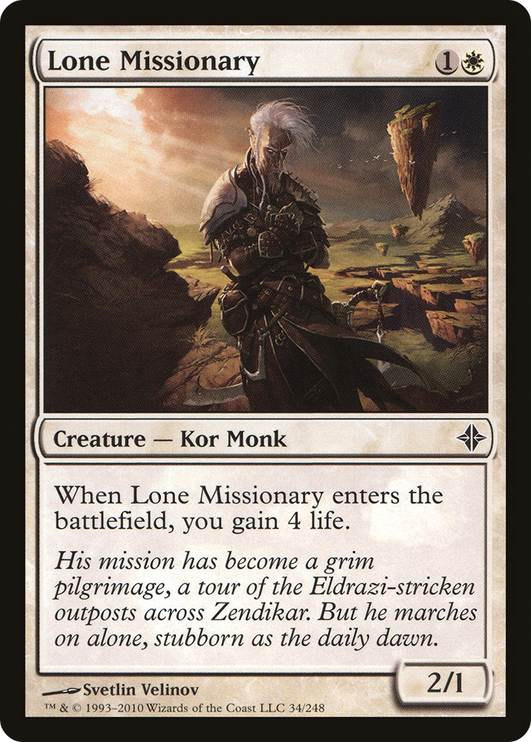 Lone Missionary (ROE-034) [Rise of the Eldrazi]