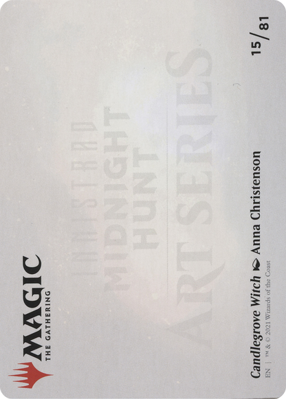 Candlegrove Witch // Candlegrove Witch (AMID-015) (Borderless) [Midnight Hunt Art Series] Foil