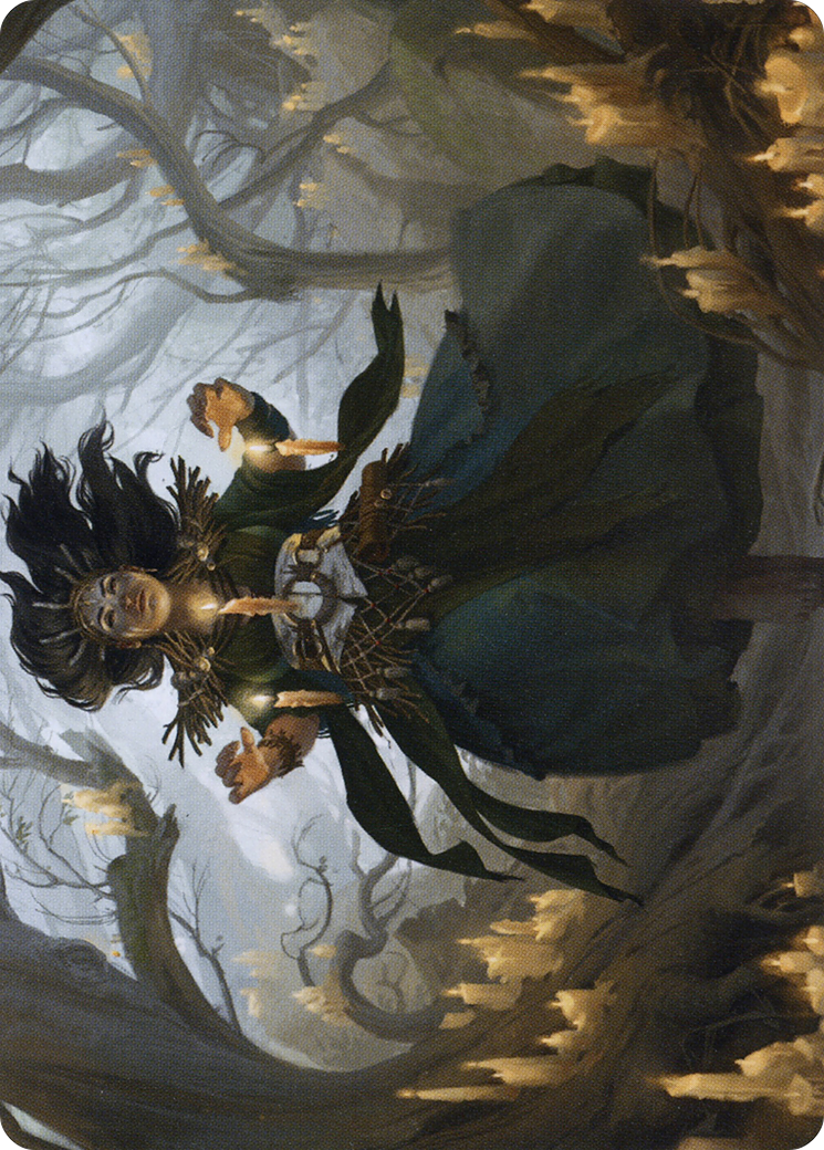 Candlegrove Witch // Candlegrove Witch (AMID-015) (Borderless) [Midnight Hunt Art Series]