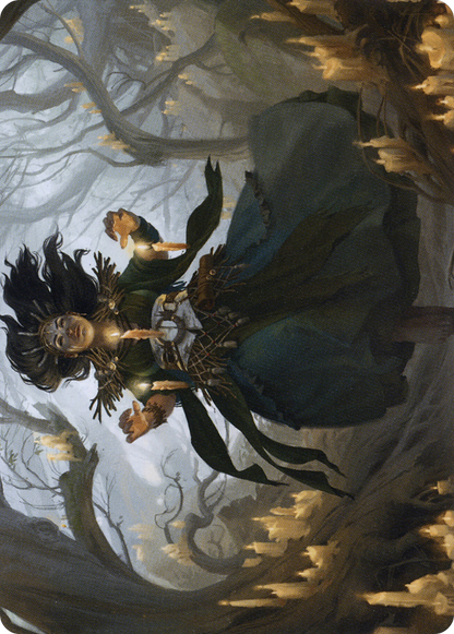 Candlegrove Witch // Candlegrove Witch (AMID-015) (Borderless) [Midnight Hunt Art Series]