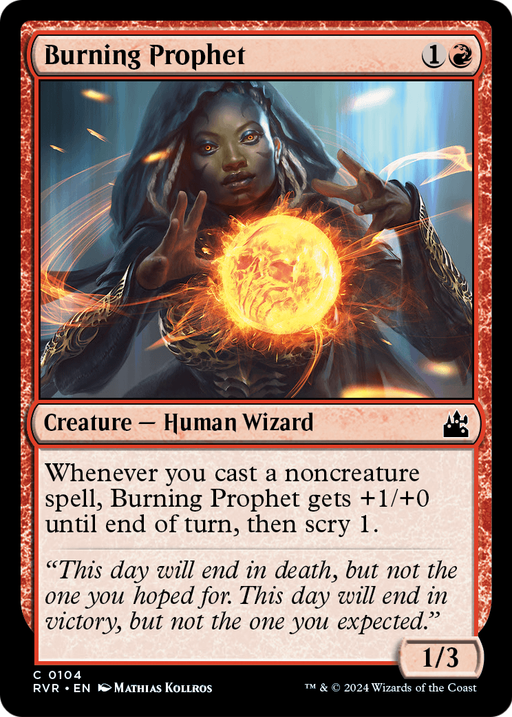 Burning Prophet (RVR-104) [Ravnica Remastered]