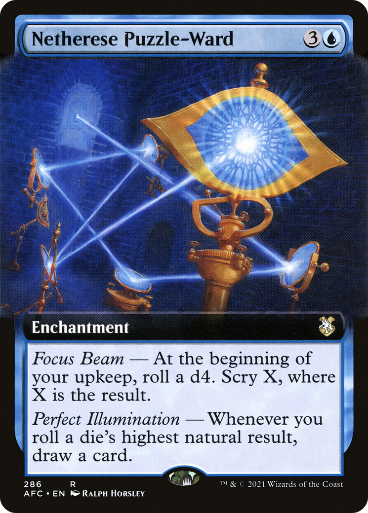 Netherese Puzzle-Ward (Extended Art) (AFC-286) [Forgotten Realms Commander]