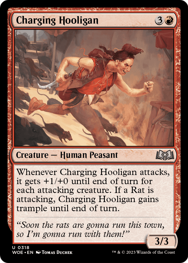 Charging Hooligan (WOE-318) [Wilds of Eldraine]