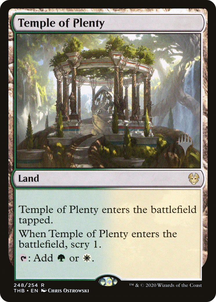 Temple of Plenty (PPTHB-248) [Promo Pack: Theros Beyond Death Promos]