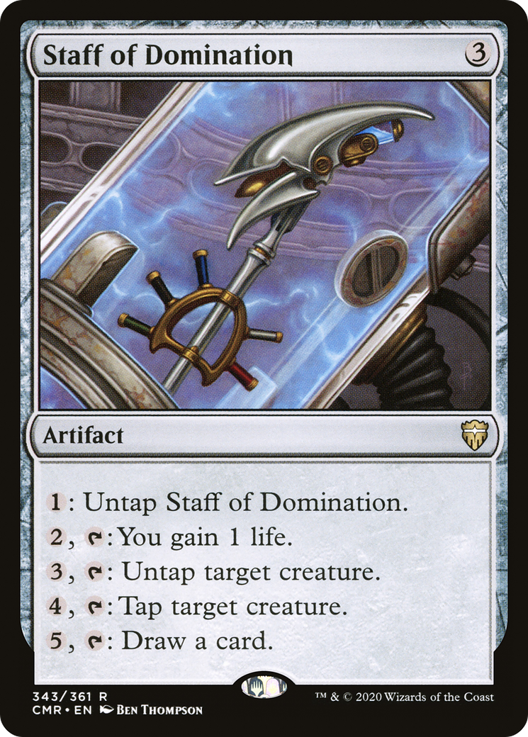Staff of Domination (CMR-343) [Commander Legends] Foil