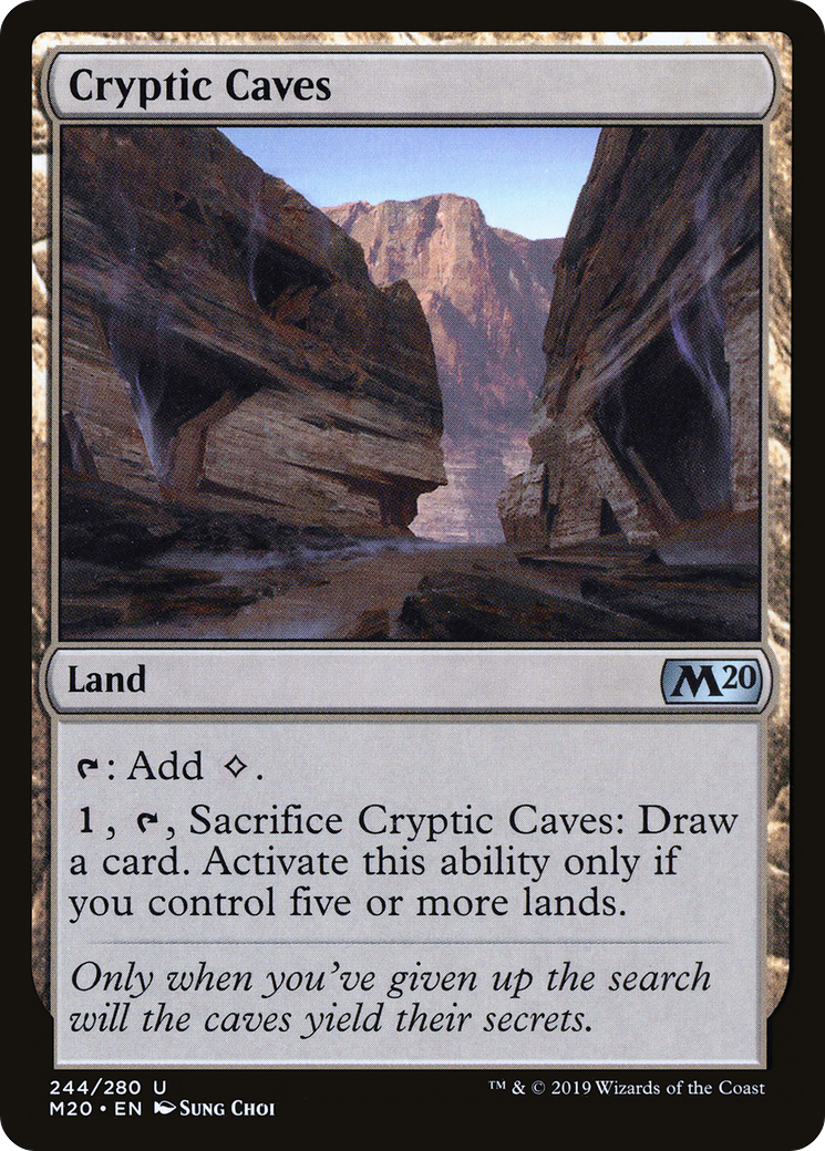 Cryptic Caves (M20-244) [Core Set 2020] Foil