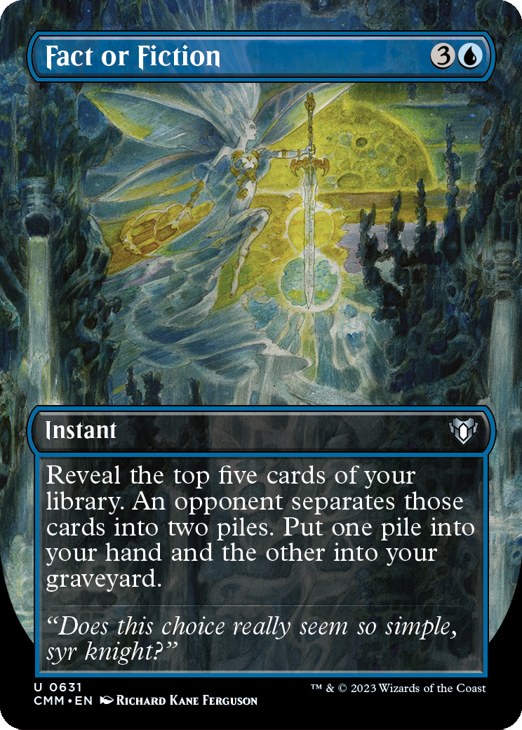 Fact or Fiction (Borderless) (CMM-631) [Commander Masters] Foil