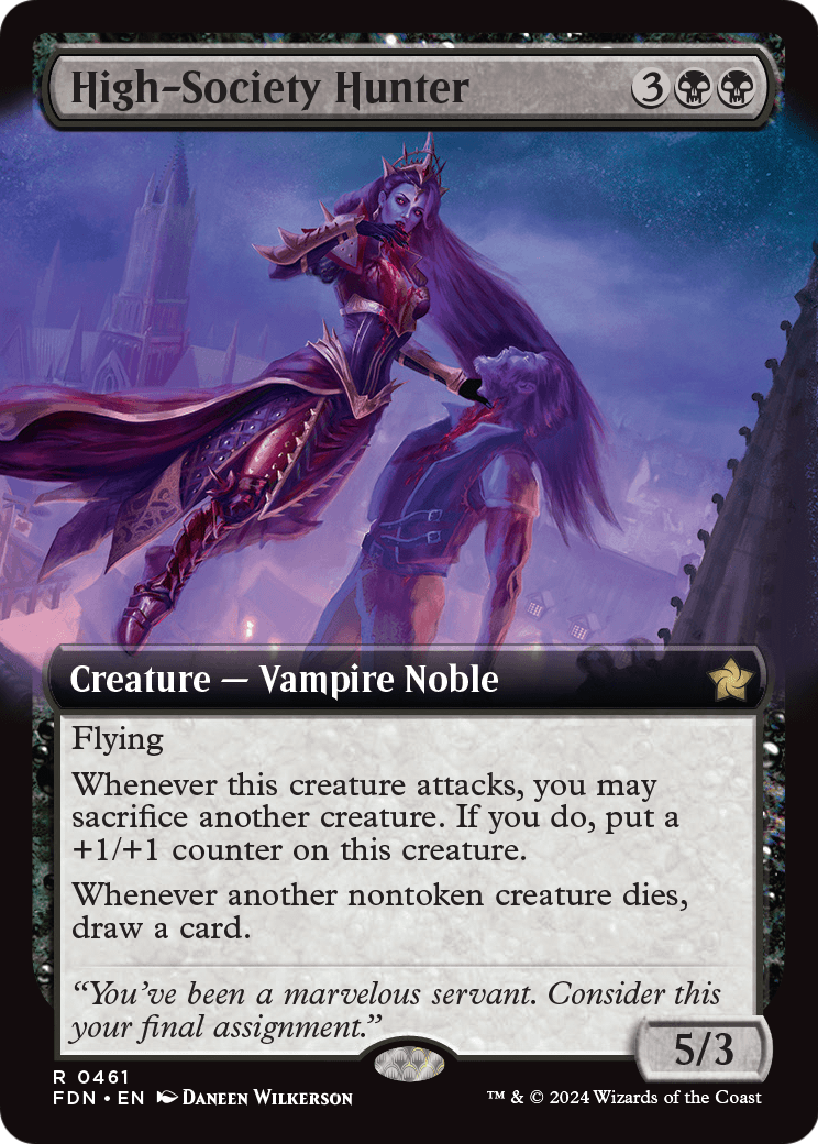 High-Society Hunter (Extended Art) (FDN-461) [Foundations] Foil