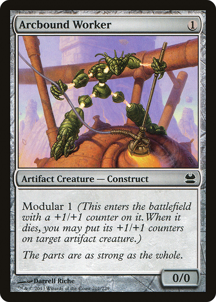 Arcbound Worker (MMA-201) [Modern Masters] Foil