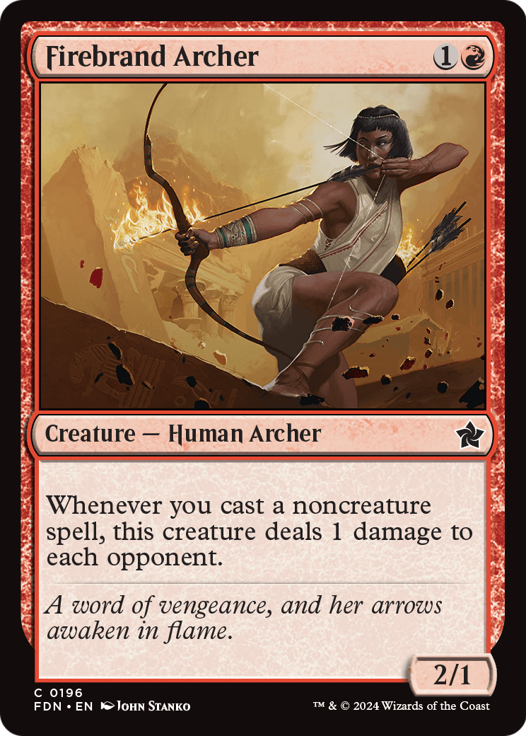 Firebrand Archer (FDN-196) [Foundations]