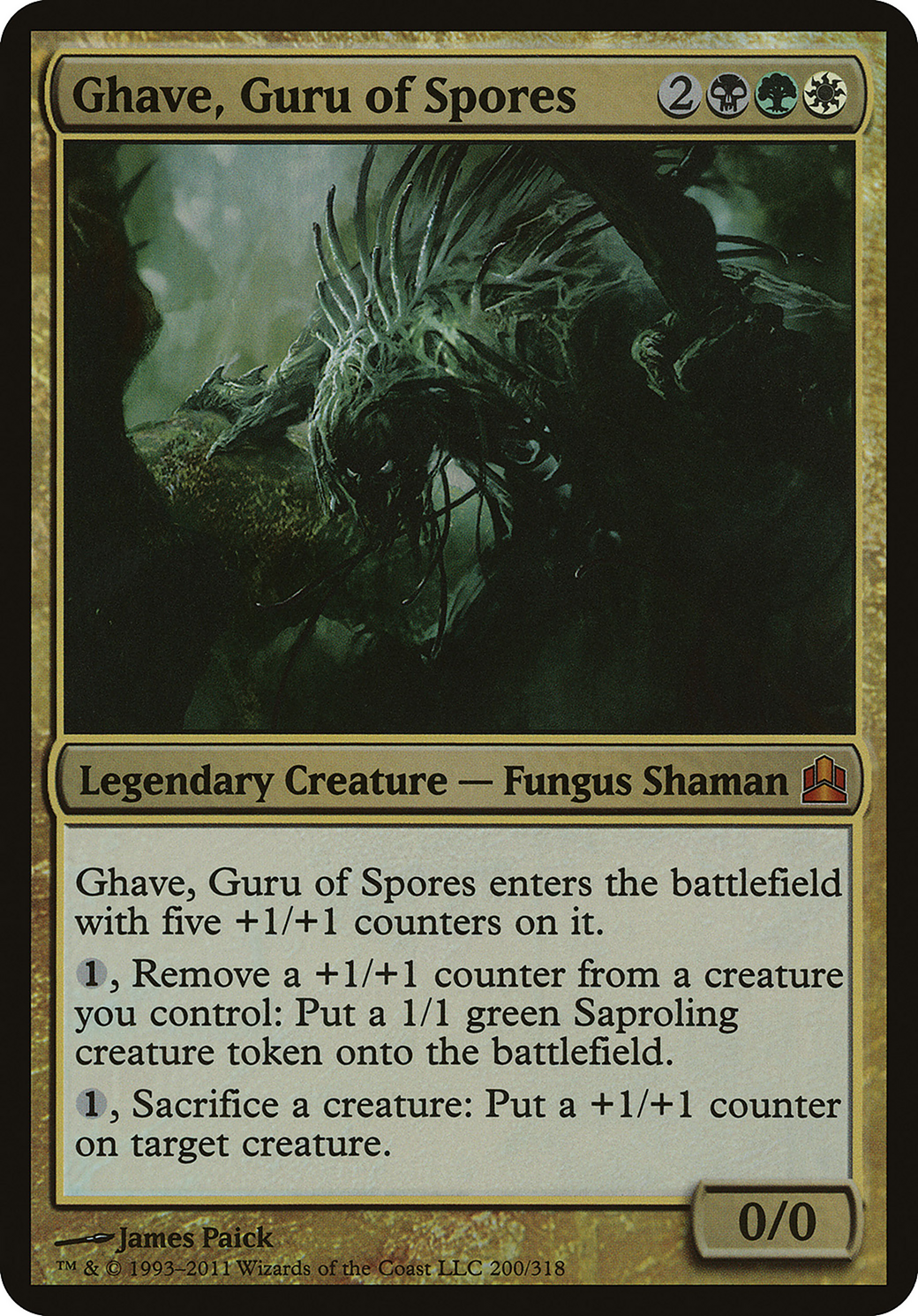 Ghave, Guru of Spores (Commander) (OVER-200) [Commander 2011 Oversized] Foil