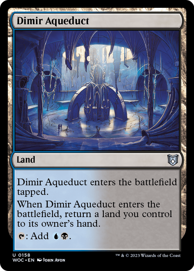 Dimir Aqueduct (WOC-158) [Wilds of Eldraine Commander]