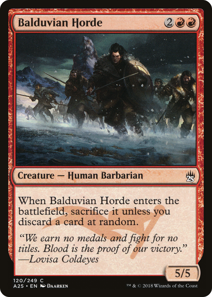 Balduvian Horde (A25-120) [Masters 25]