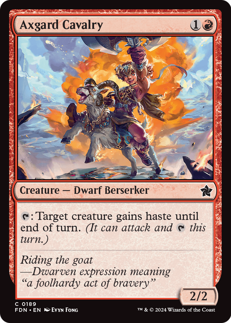 Axgard Cavalry (FDN-189) [Foundations] Foil