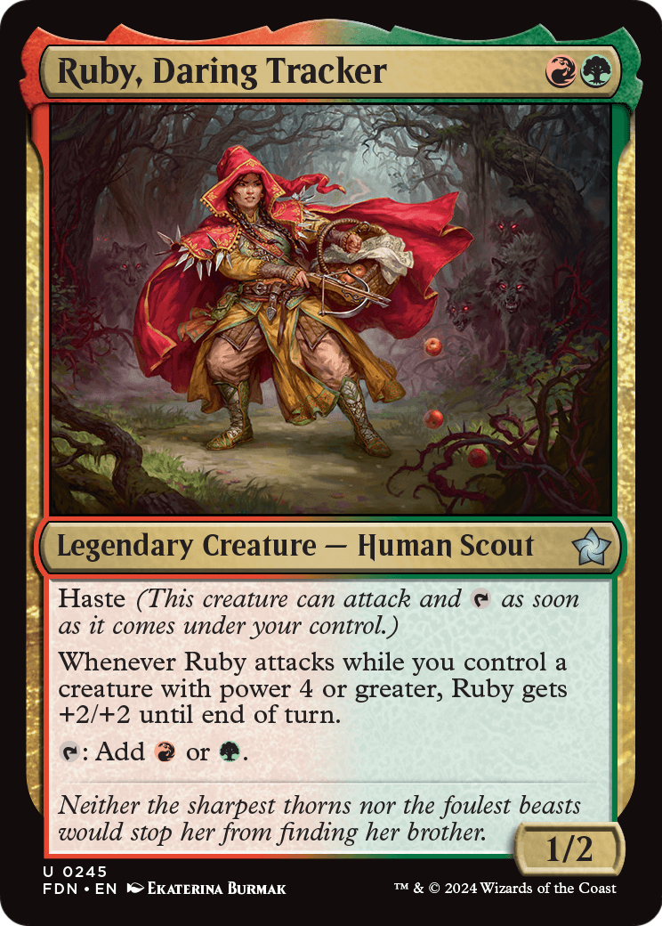 Ruby, Daring Tracker (FDN-245) [Foundations] Foil