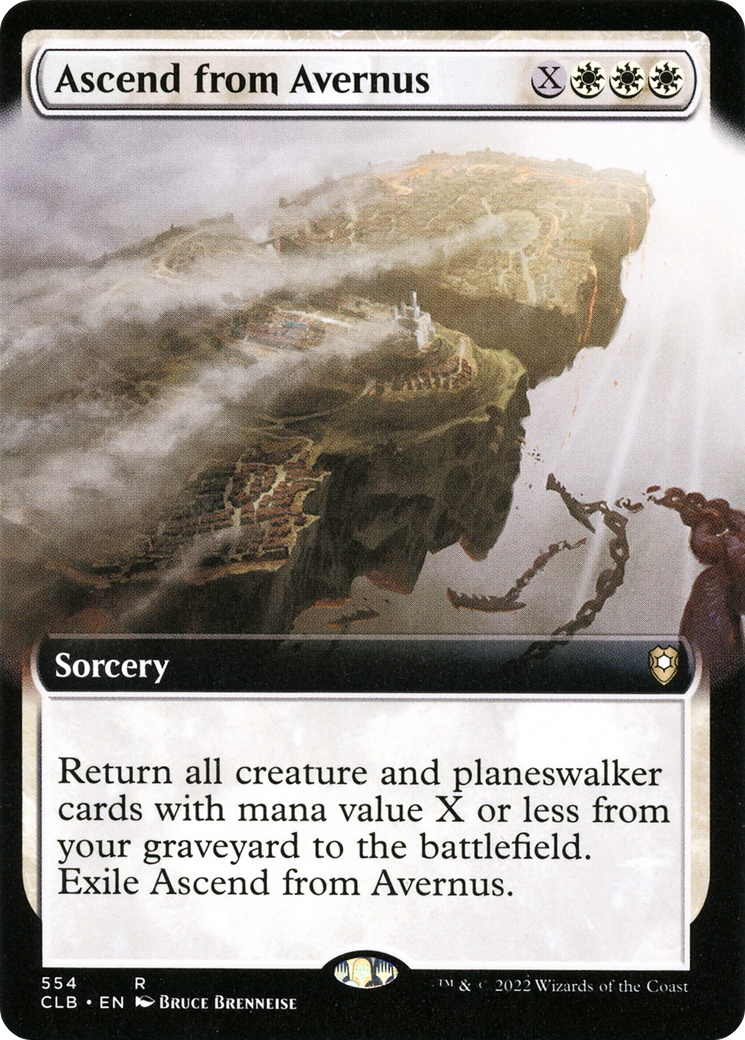 Ascend from Avernus (Extended Art) (CLB-554) [Commander Legends: Battle for Baldur's Gate] Foil
