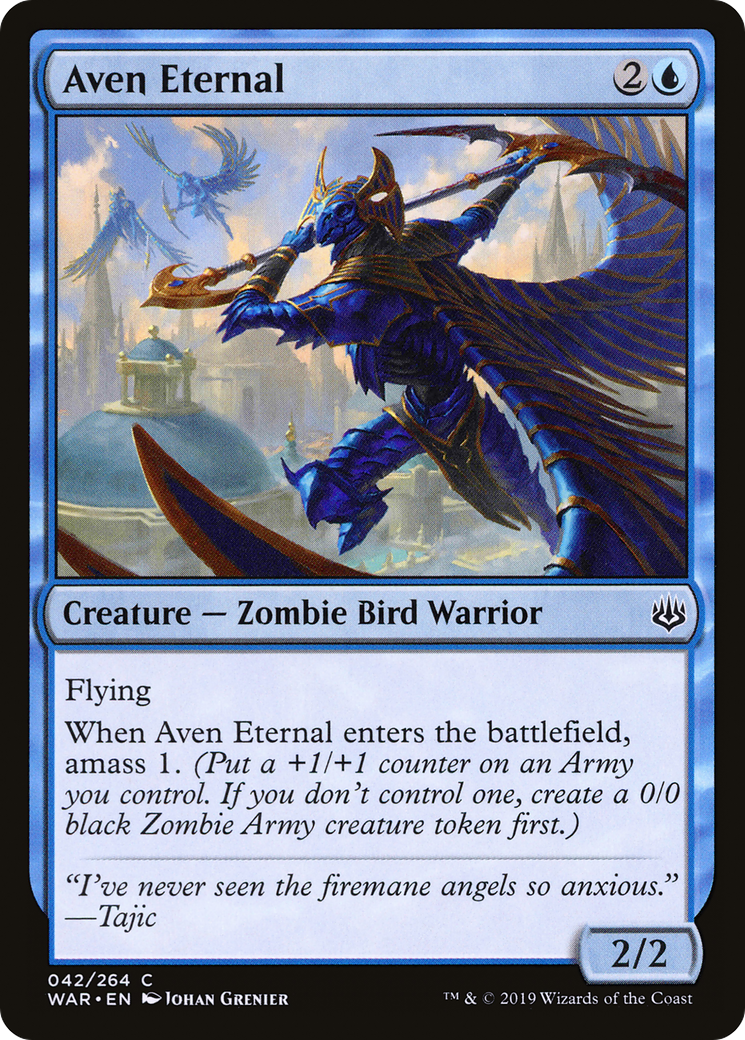 Aven Eternal (WAR-042) [War of the Spark] Foil