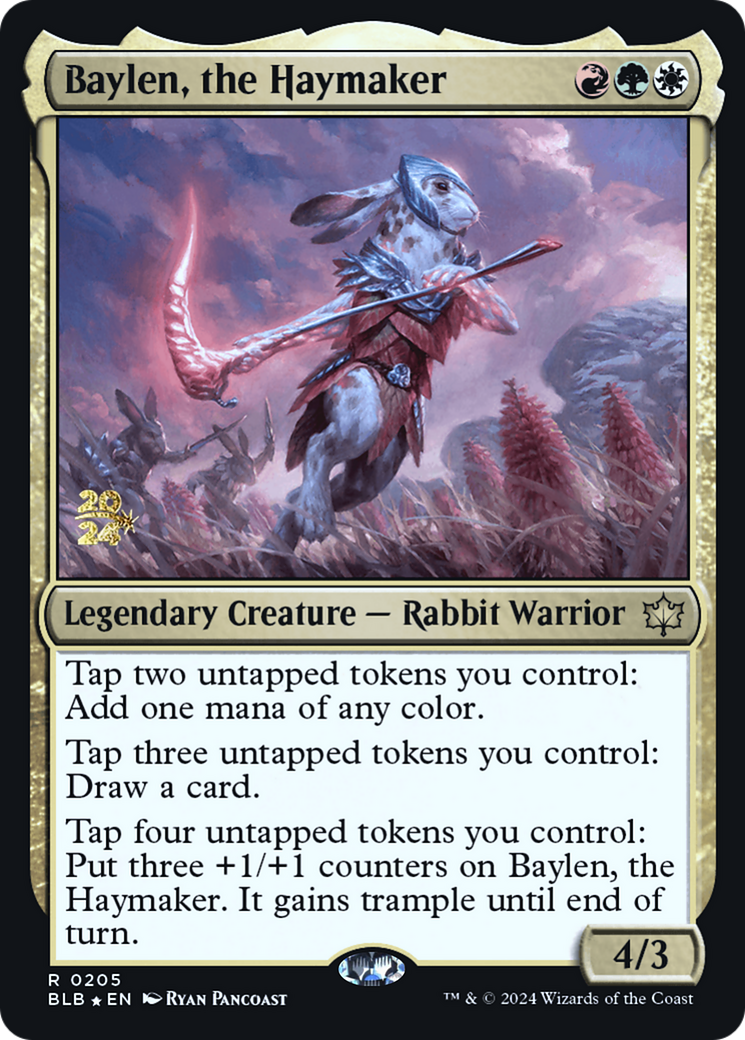 Baylen, the Haymaker (PRE-205) [Bloomburrow Promos] Foil