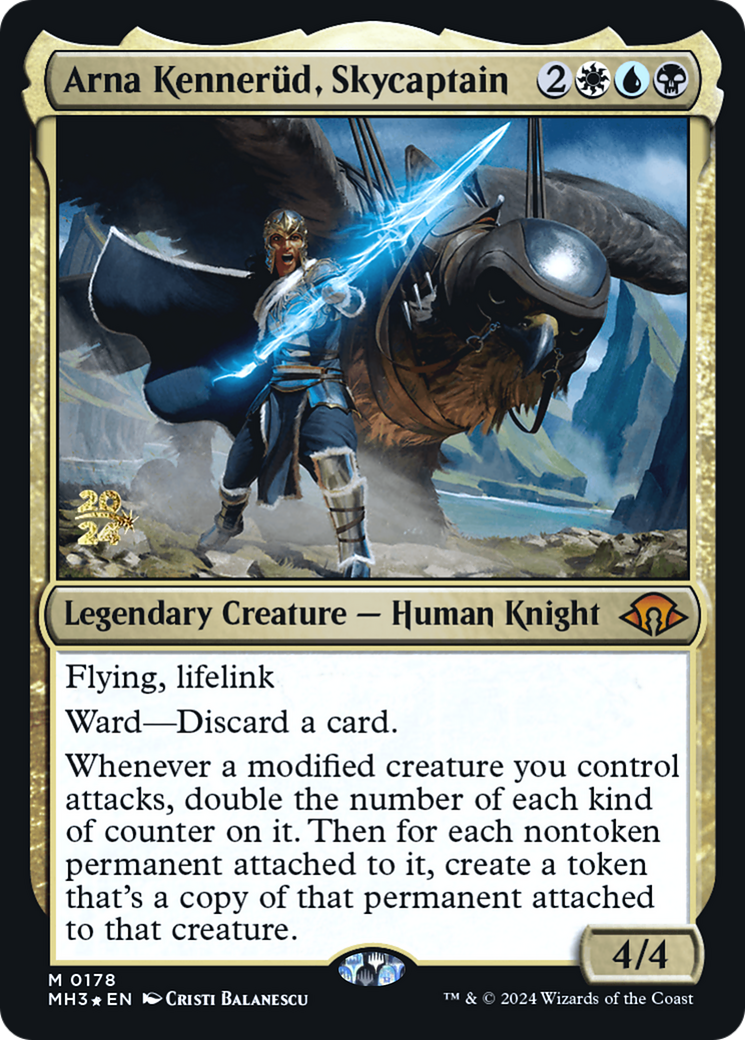 Arna Kennerud, Skycaptain (PRE-178) [Modern Horizons 3 Promos] Foil