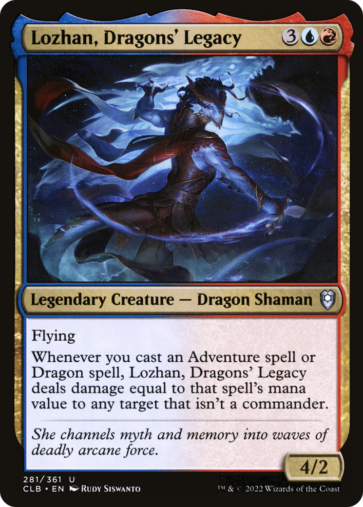 Lozhan, Dragons' Legacy (CLB-281) [Commander Legends: Battle for Baldur's Gate] Foil