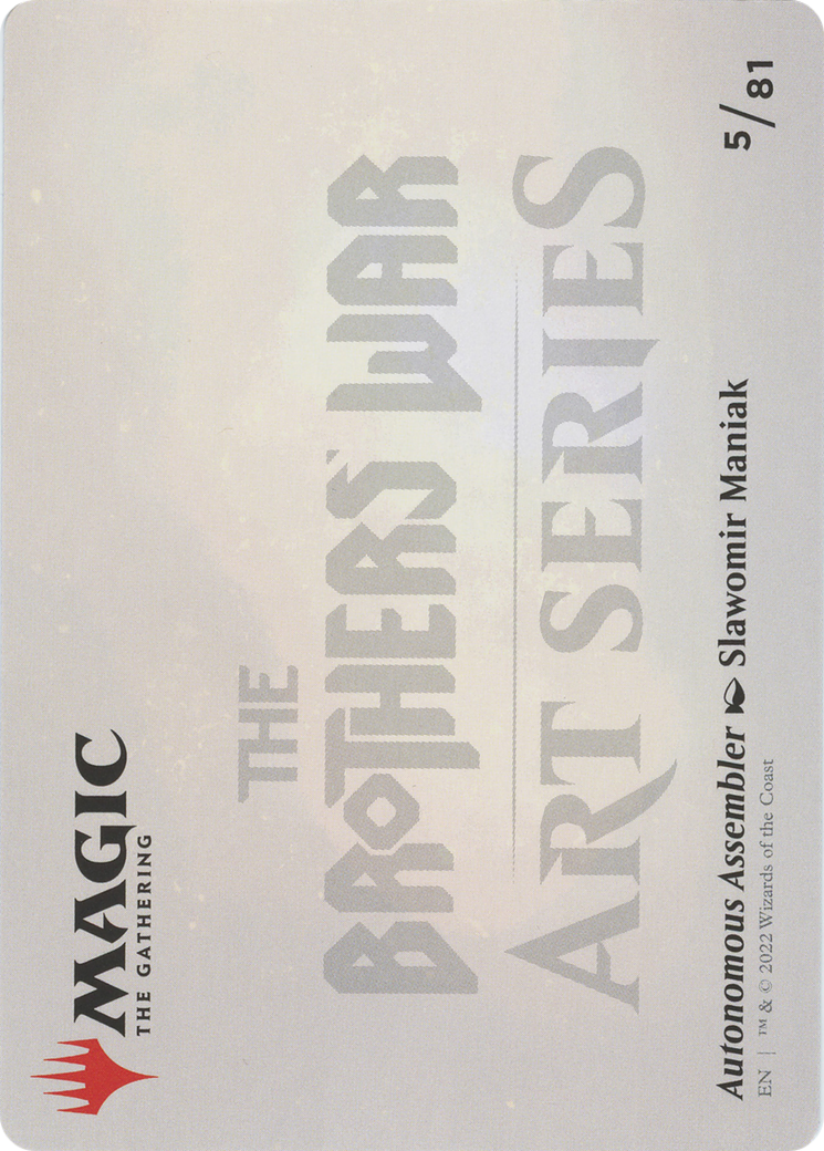 Autonomous Assembler // Autonomous Assembler (ABRO-005) (Borderless) [The Brothers' War Art Series]