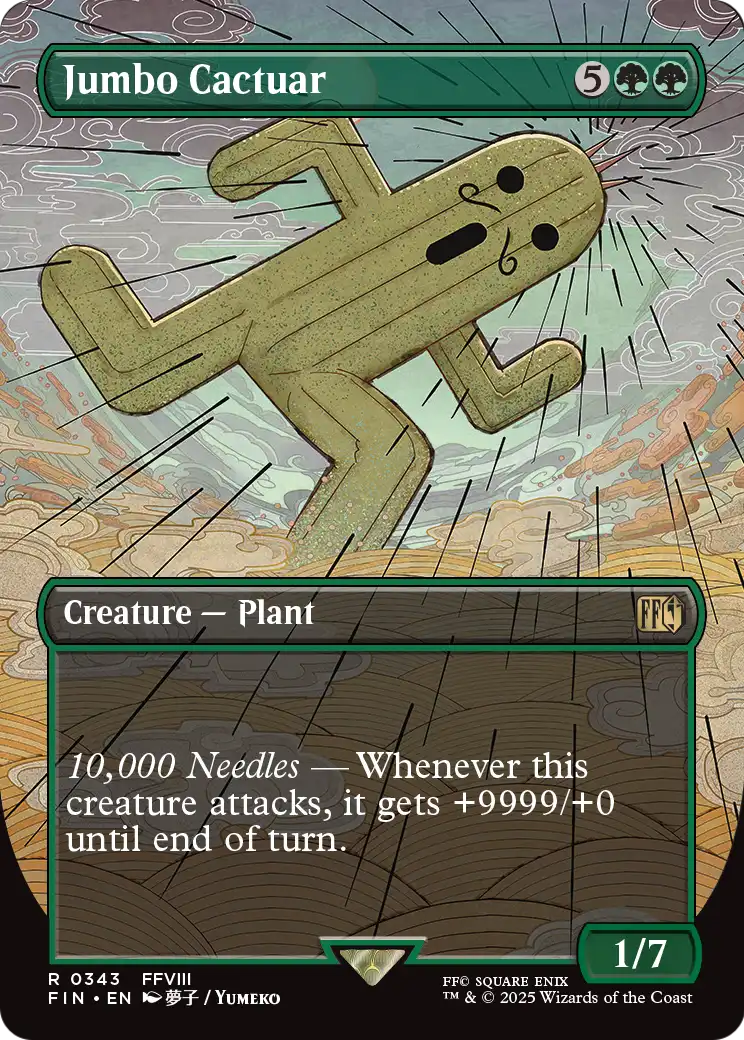 Jumbo Cactuar (Borderless) (FIN-343) [FINAL FANTASY]