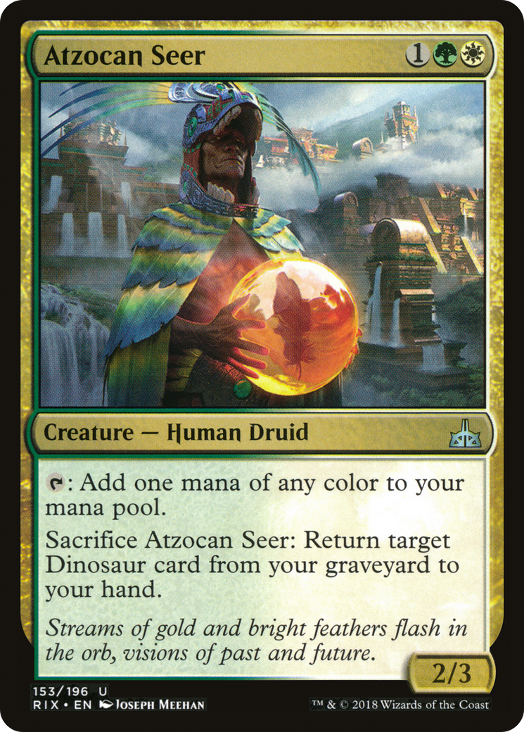 Atzocan Seer (RIX-153) [Rivals of Ixalan] Foil