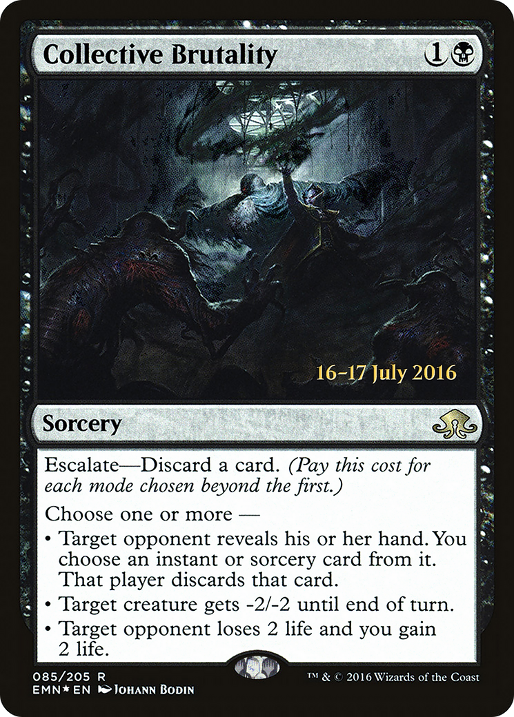 Collective Brutality (PRE-85S) [Eldritch Moon Promos] Foil