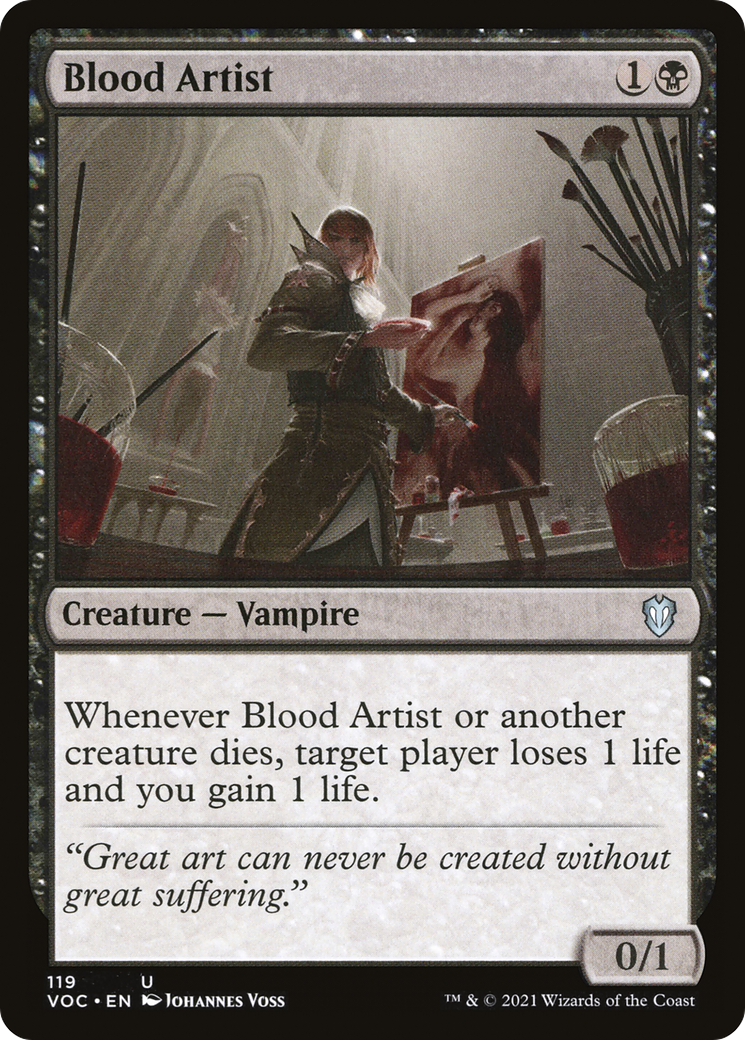 Blood Artist (VOC-119) [Crimson Vow Commander]