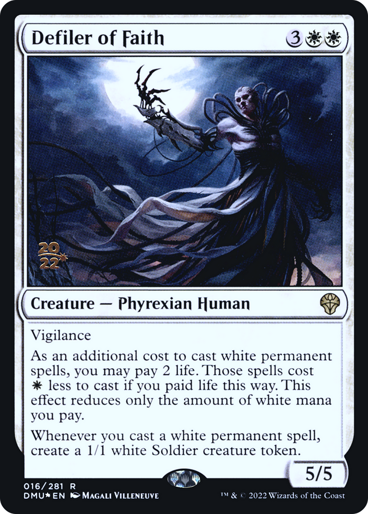 Defiler of Faith (PRE-016) [Dominaria United Promos] Foil