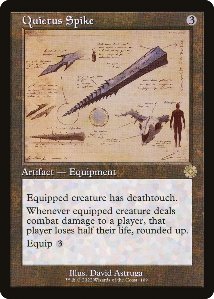 Quietus Spike (Schematic) (BRR-109) [The Brothers' War Retro Artifacts] Foil