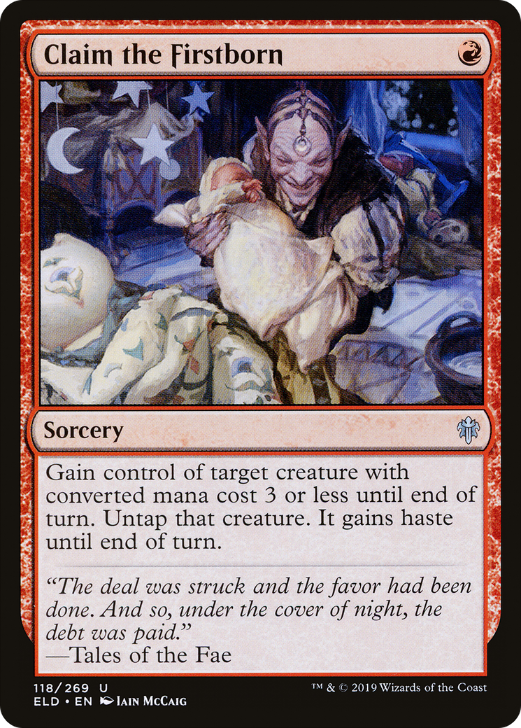 Claim the Firstborn (ELD-118) [Throne of Eldraine]