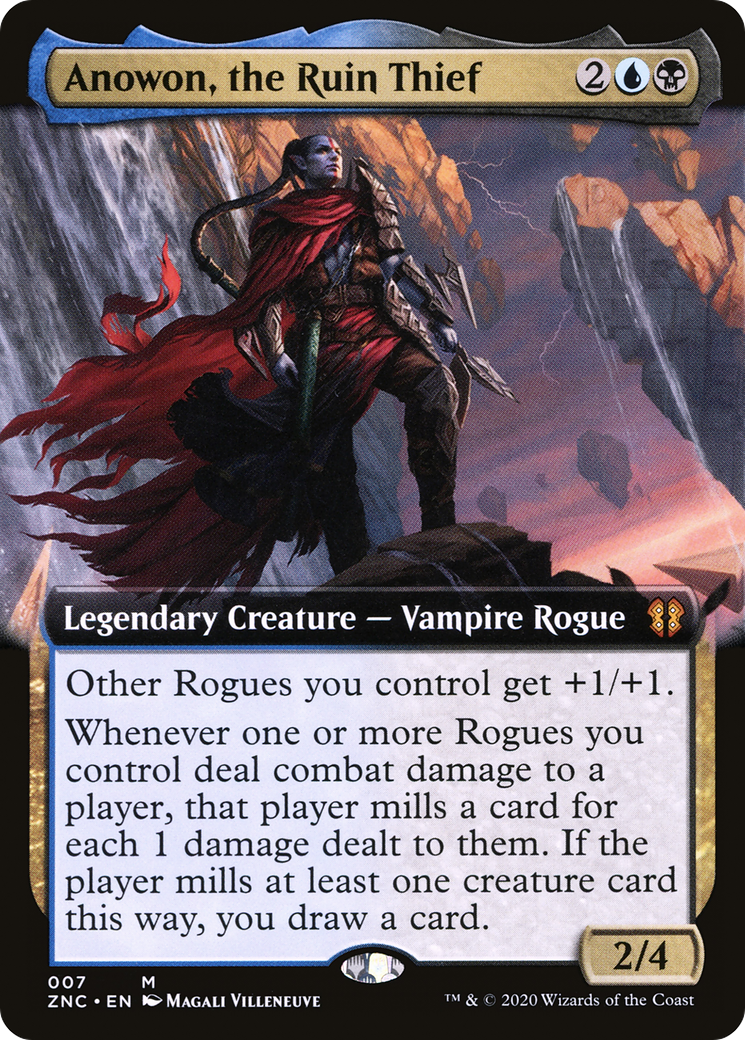 Anowon, the Ruin Thief (Extended Art) (ZNC-007) [Zendikar Rising Commander] Foil