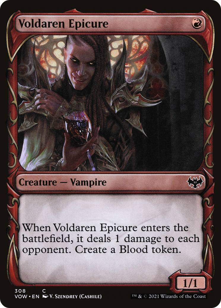 Voldaren Epicure (Showcase) (VOW-308) [Innistrad: Crimson Vow] Foil