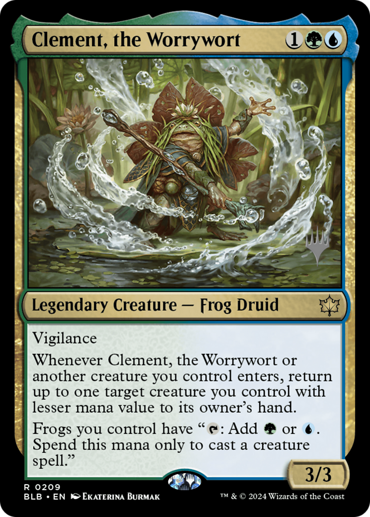 Clement, the Worrywort (PPBLB-209) [Promo Pack: Bloomburrow Promos]
