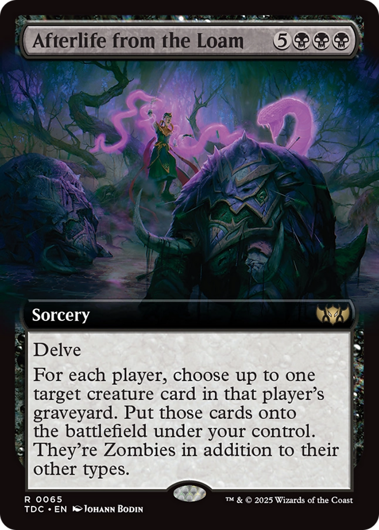 Afterlife from the Loam (Extended Art) (TDC-065) [Commander: Tarkir: Dragonstorm]
