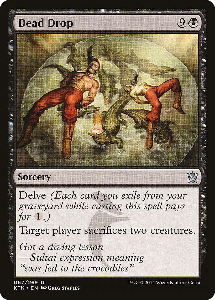 Dead Drop (KTK-067) [Khans of Tarkir] Foil