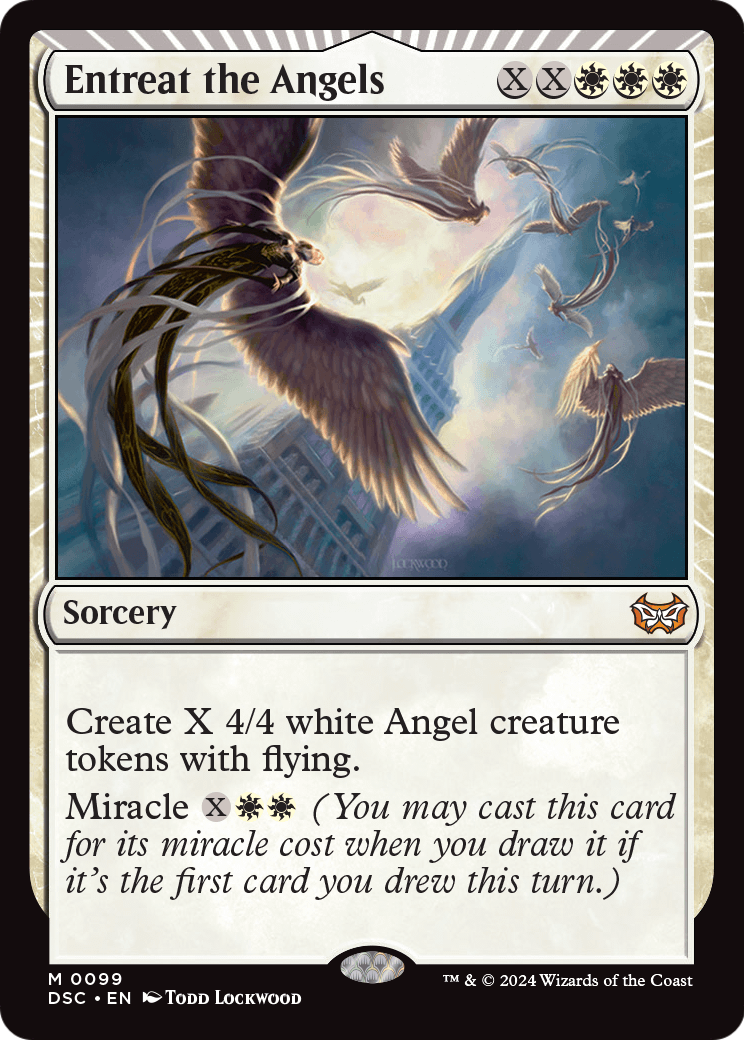Entreat the Angels (DSC-099) [Duskmourn: House of Horror Commander]