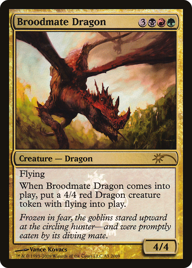 Broodmate Dragon (MEDIA-0A3) [Shards of Alara Promos] Foil