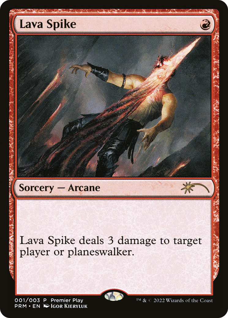 Lava Spike (PTP-001) [Pro Tour Promos] Foil