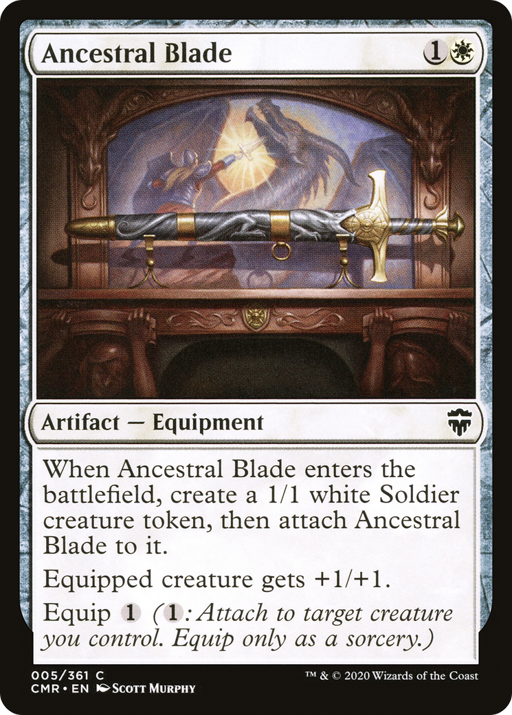 Ancestral Blade (CMR-005) [Commander Legends] Foil