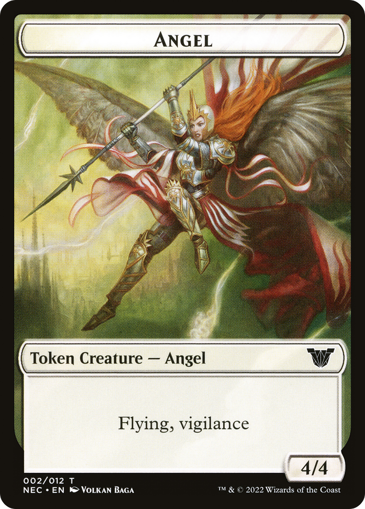 Angel (TNEC-002) [Neon Dynasty Commander Tokens]