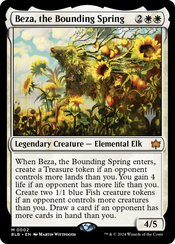 Beza, the Bounding Spring (PPBLB-002) [Promo Pack: Bloomburrow Promos]